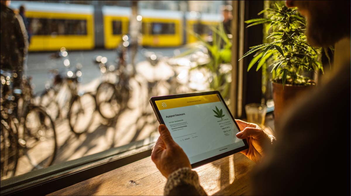 caremed² Erfahrungen: Cannabis Rezept online - Bewertungen unterwegs-cannabis-bestellen-tablet-lieferung-klarna